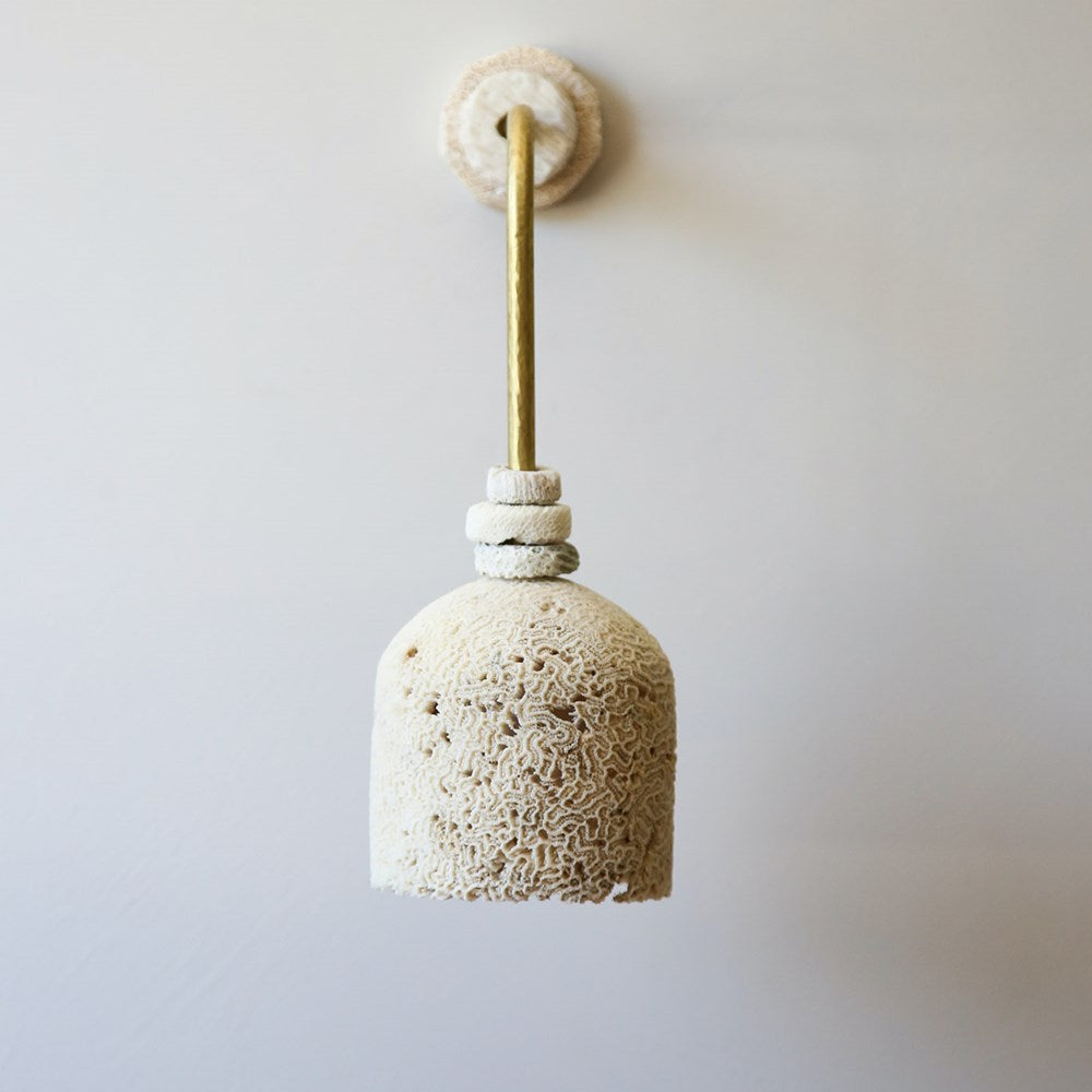 Fossil Coral Arc Dome Wall Light XL