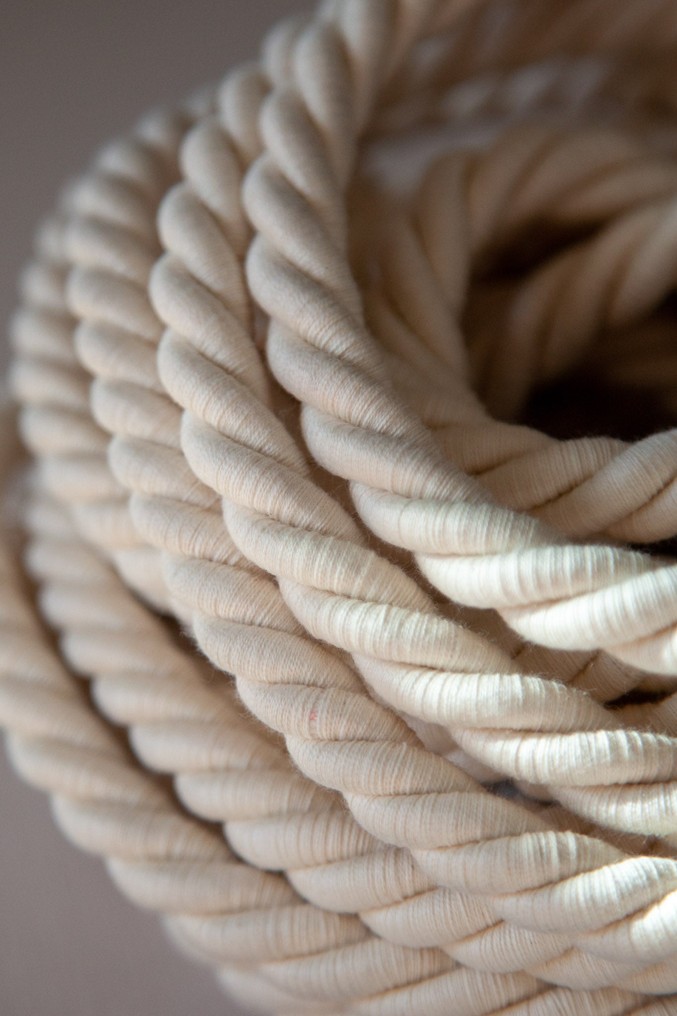 Fossil Coral Cone Hanging Pendant XL