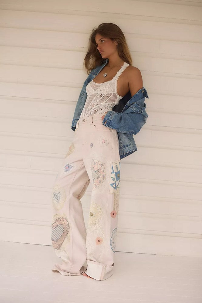 Illusions straight Leg Jeans - Free People