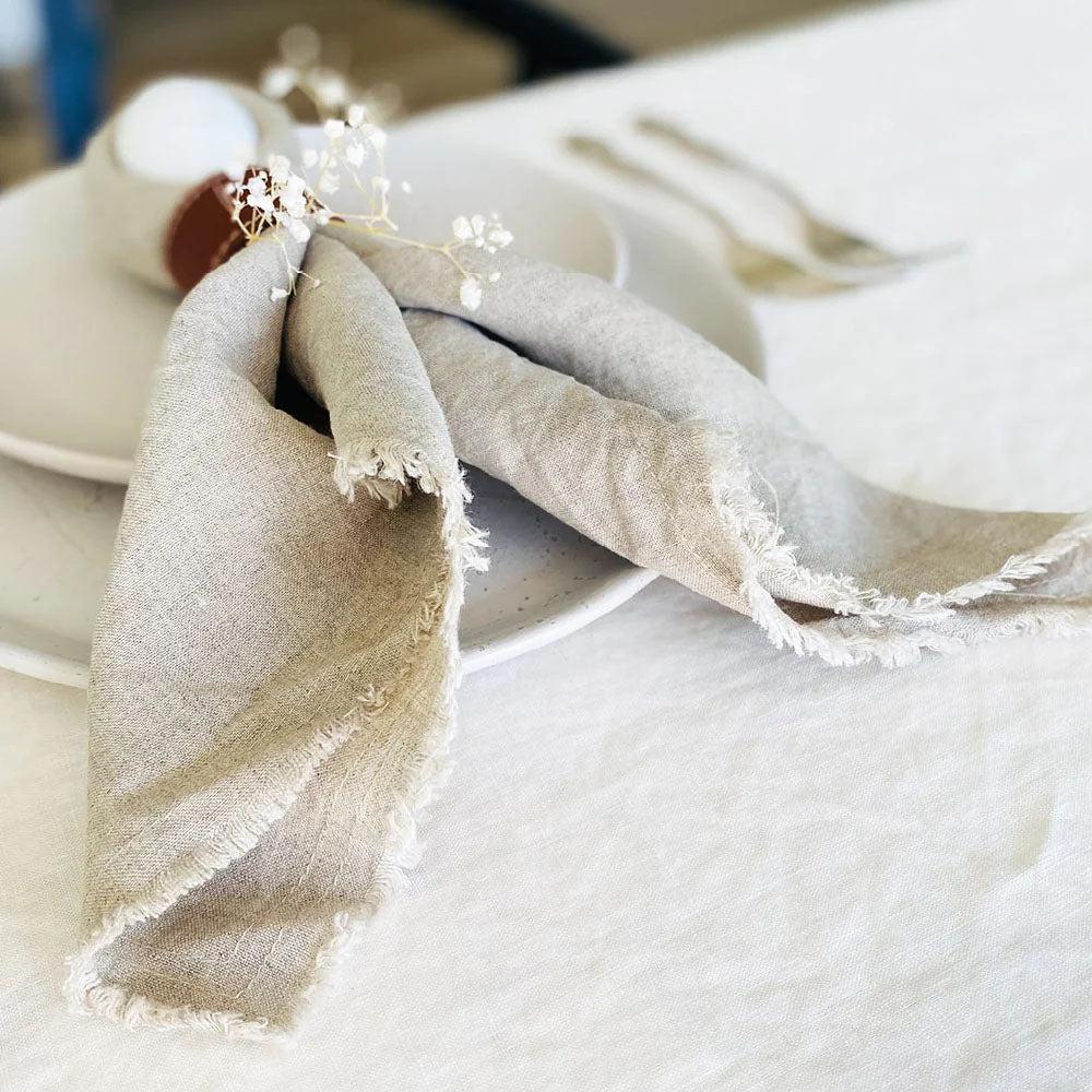 French Linen Napkin - Natural