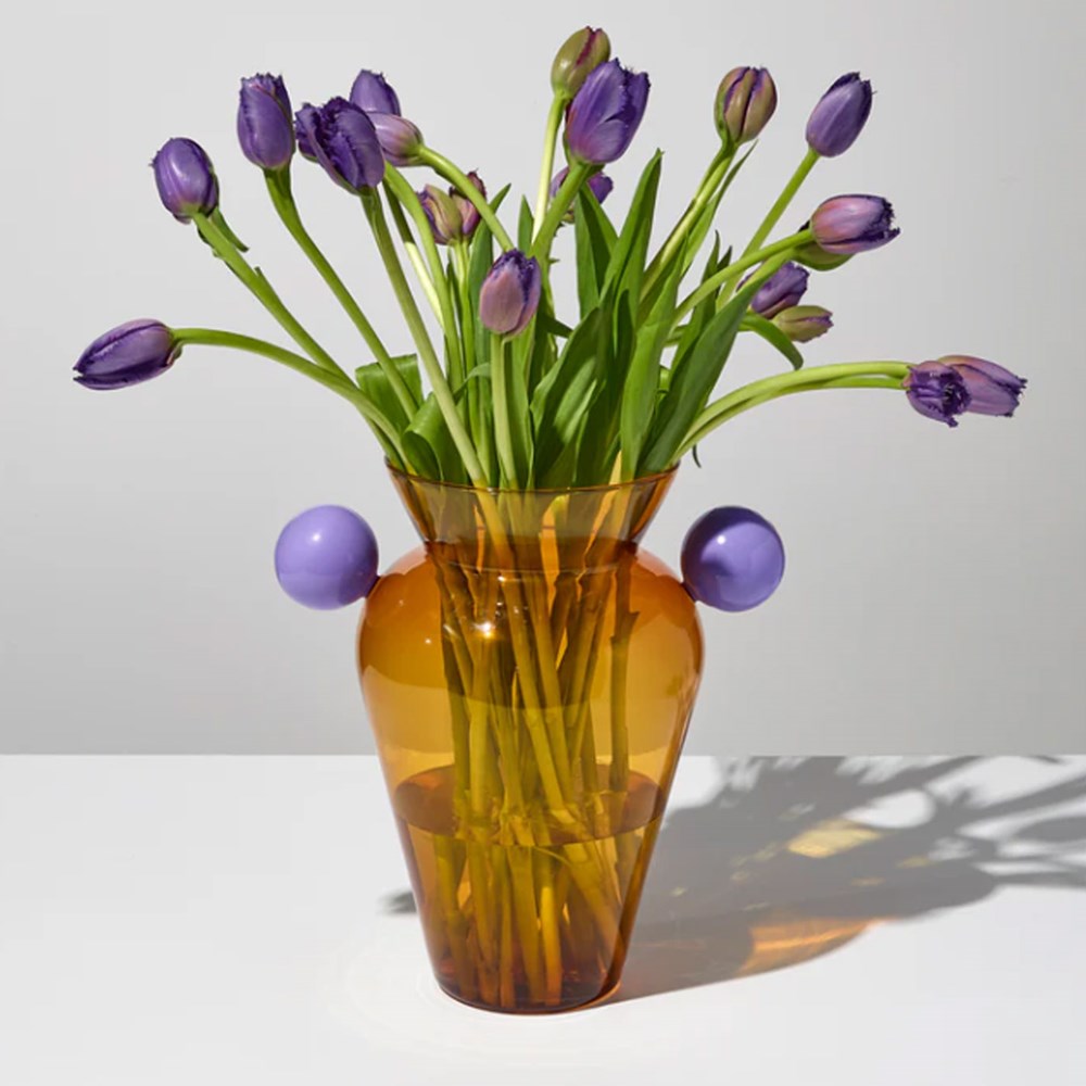 Geo Urn - Amber/Lilac