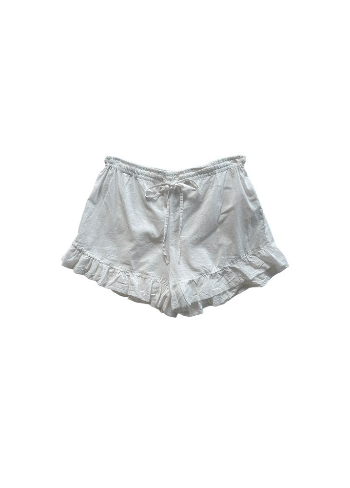 Gidget Cotton PJ Short - White