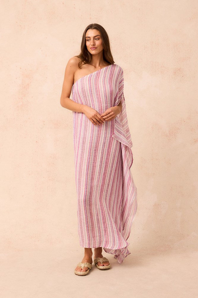Grecian Maxi Dress - Pampa Stripe