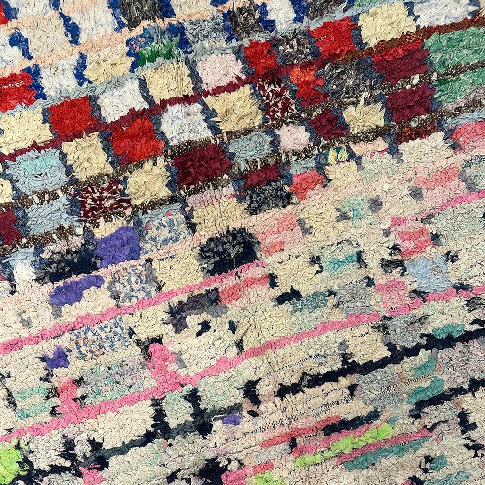 Hand Woven Multi Coloured Moroccan Rag Rug - 47