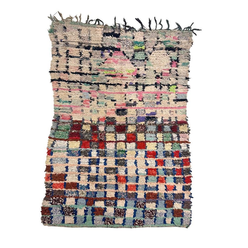 Hand Woven Multi Coloured Moroccan Rag Rug - 47