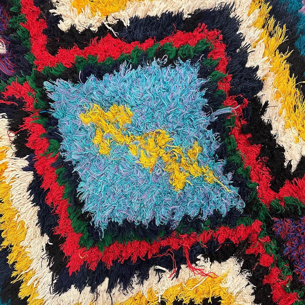 Hand Woven Multi Coloured Moroccan Rag Rug - 49