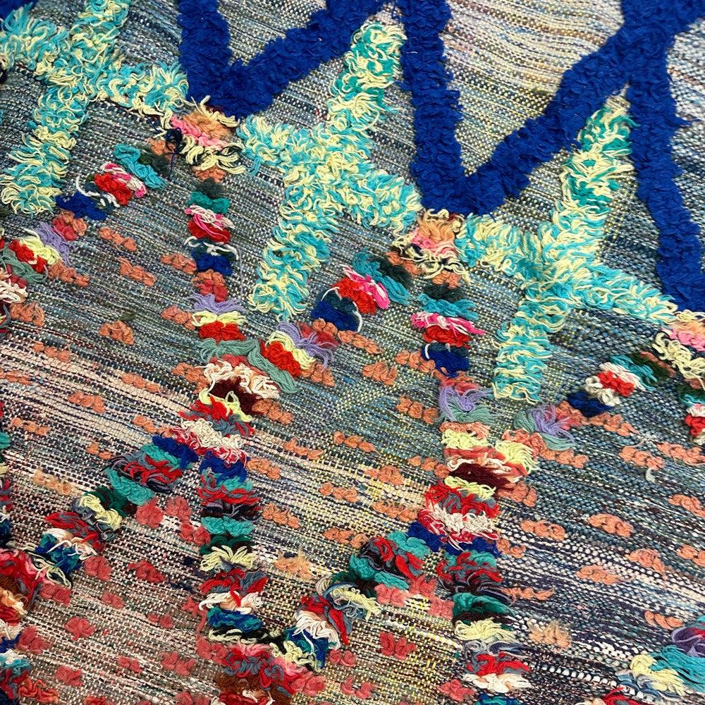 Hand Woven Multi Coloured Moroccan Rag Rug - 50