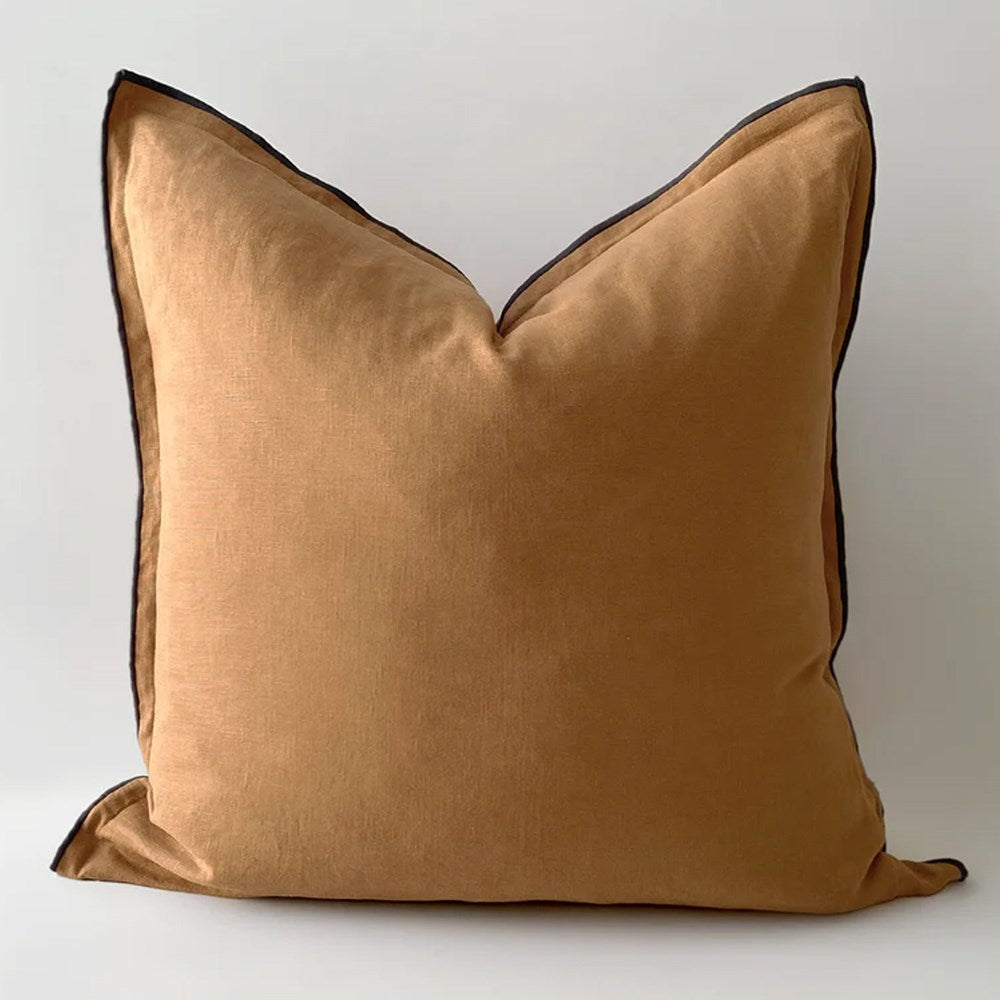 Harlow Linen Cushion - Butterscotch