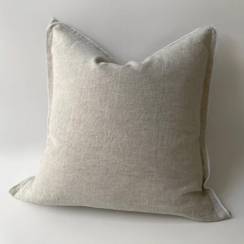 Harlow Linen Cushion - Natural