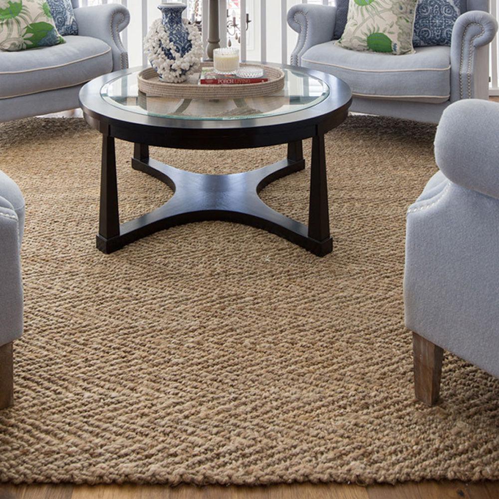 Herringbone Rug - Silver