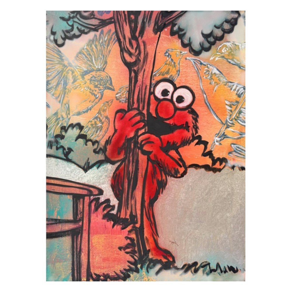 Hide and Seek with Elmo-Original-David Bromley-St Barts Collecte Ferry Rd Southport