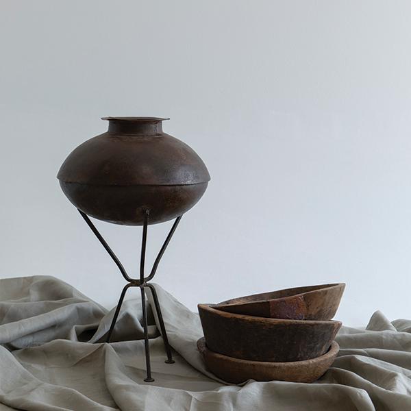 Iron Pot on Stand