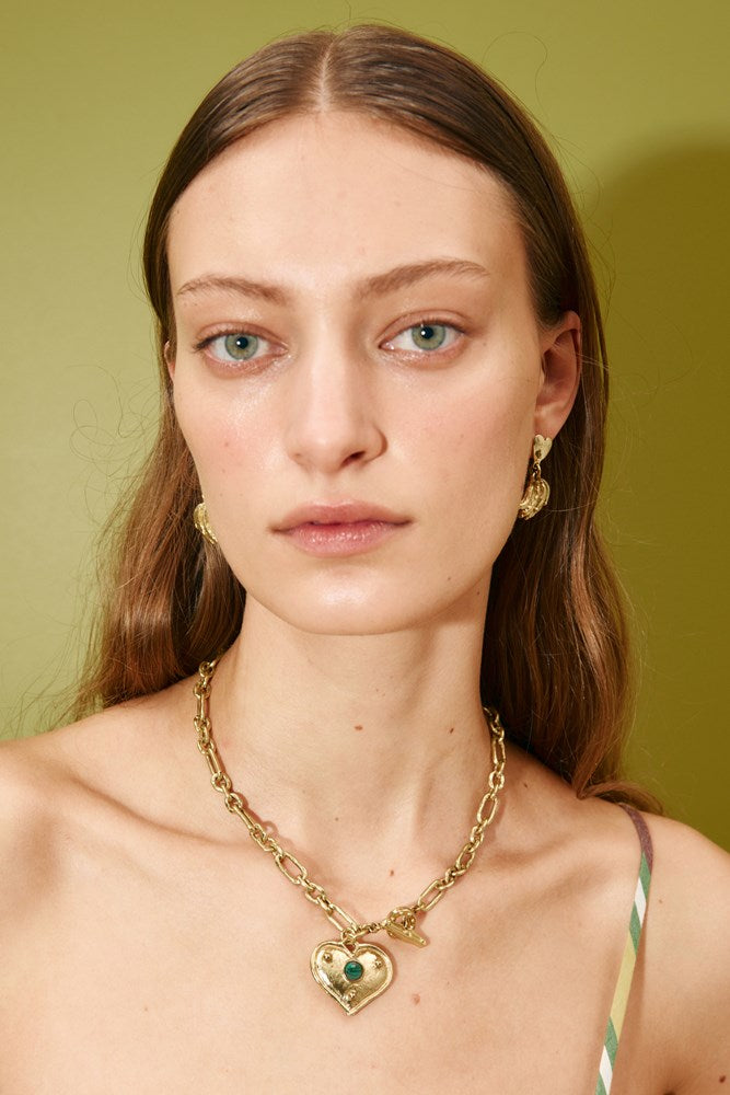 Jem Heart Charm Necklace