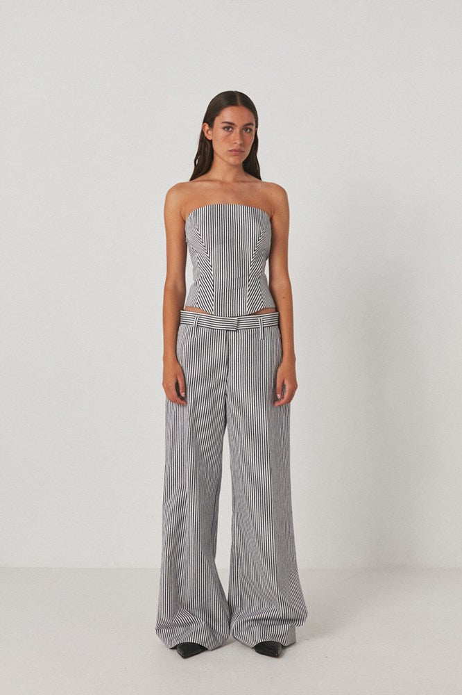 Julia Easy Tailoring Blue Stripe Pant