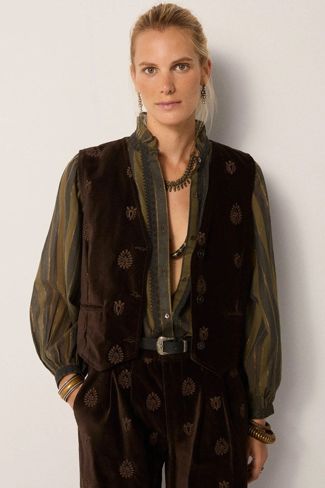 Kafka Vest - Velluto Macchiato