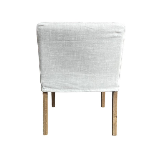 LA Dining Chair - White Linen