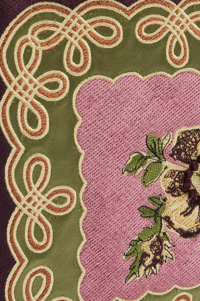 Lacey Embroidered Clutch