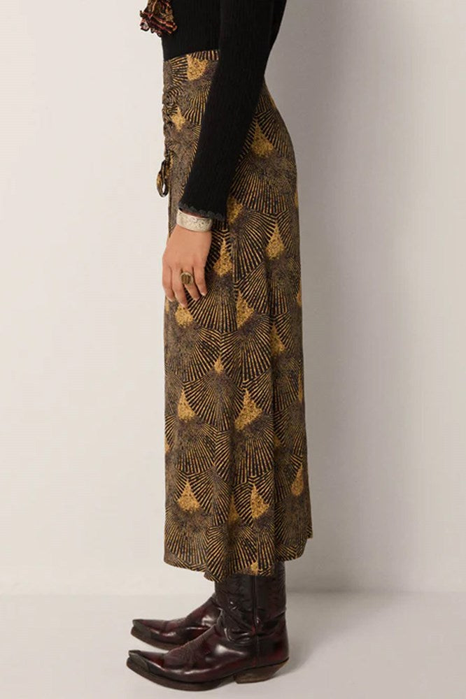 Lala Skirt - Peacok Avocado