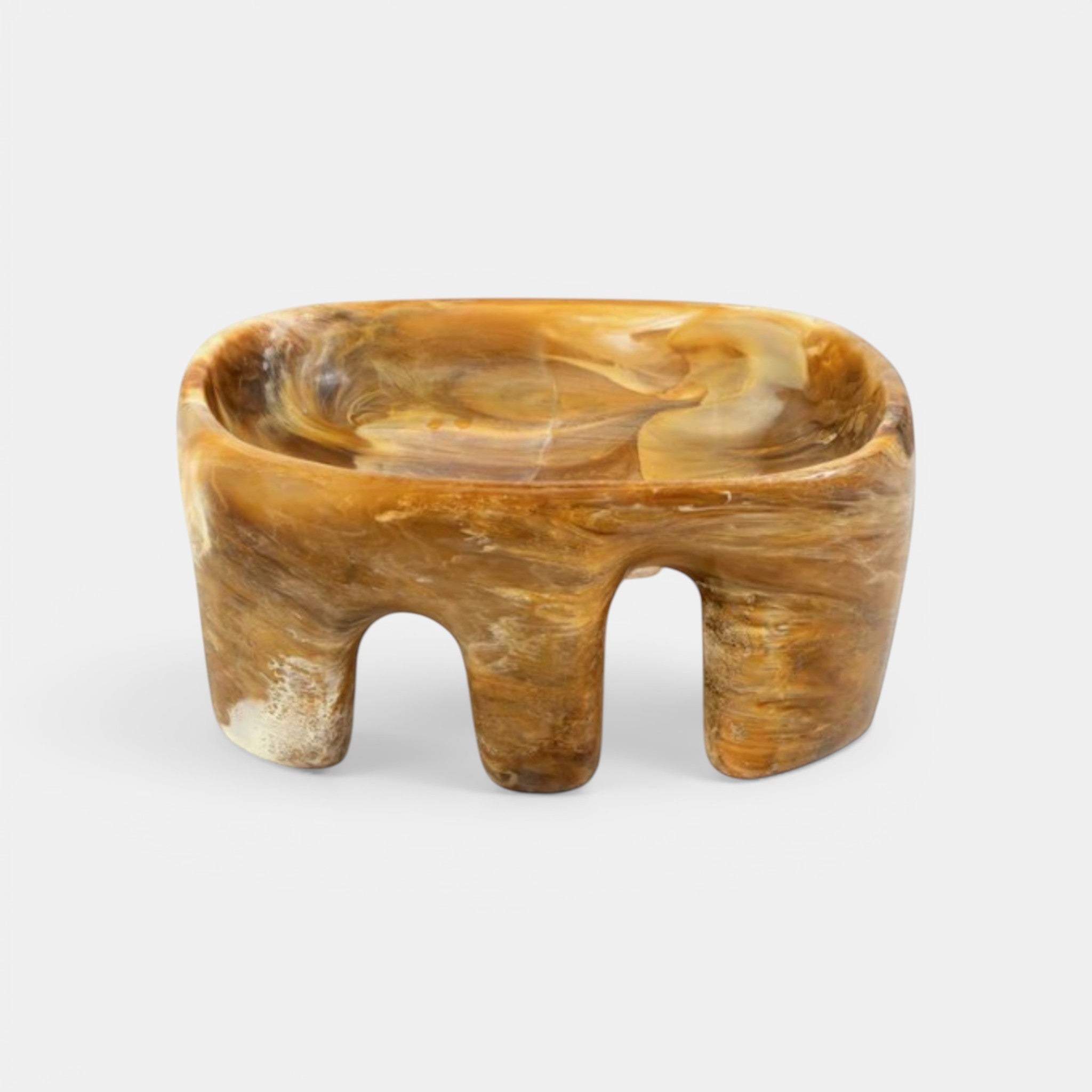 Large Branch Bowl - Light Horn