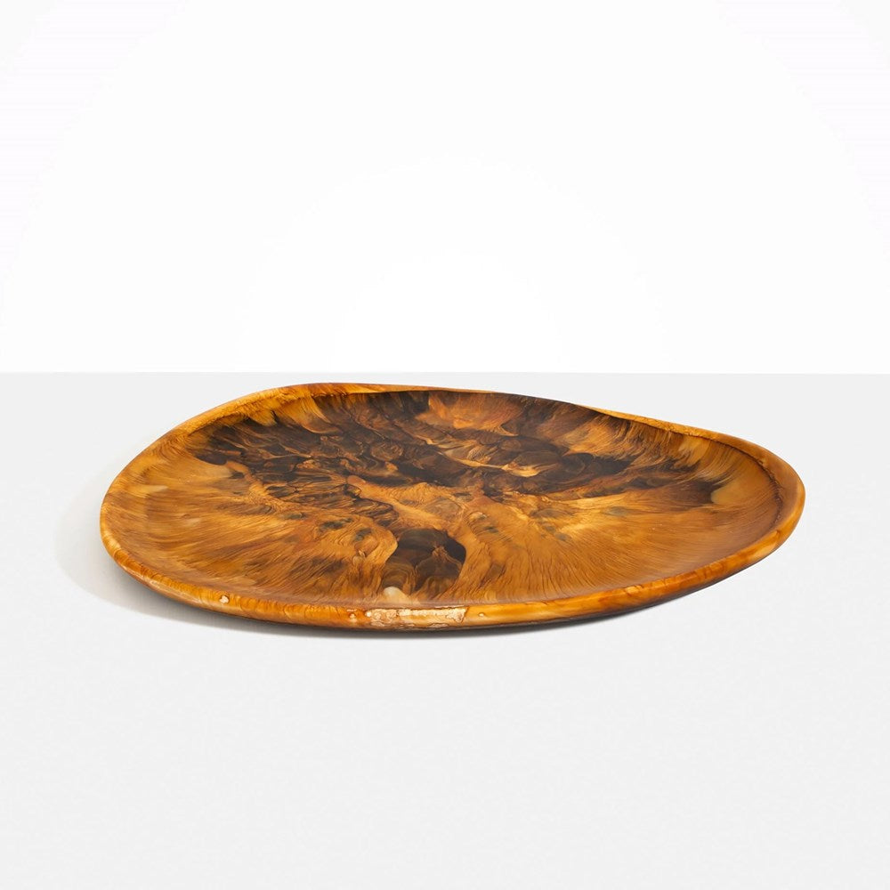 Large Pebble Platter - Dark Horn