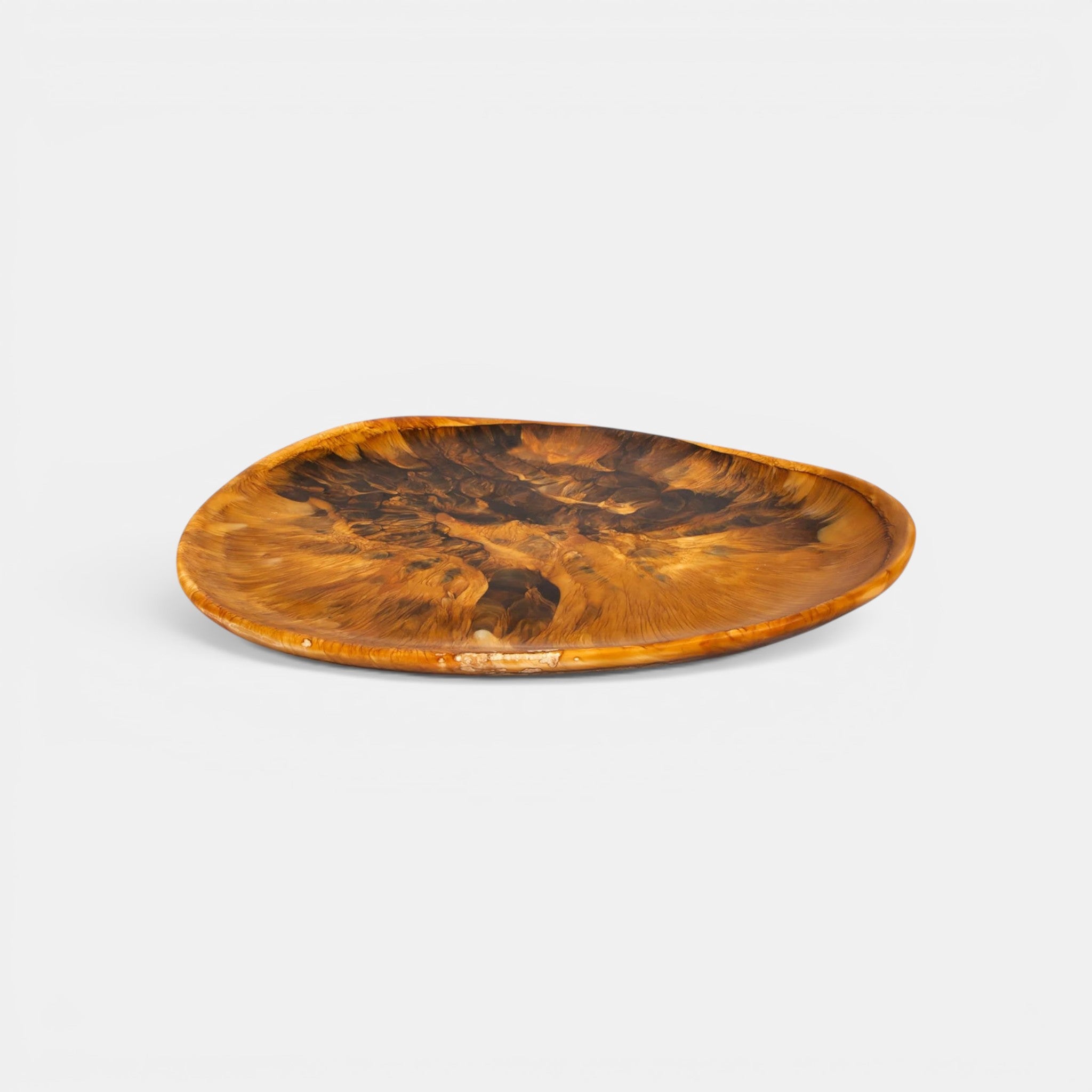 Large Pebble Platter - Dark Horn