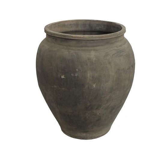 Large Rustic Grey Pot Porcelain