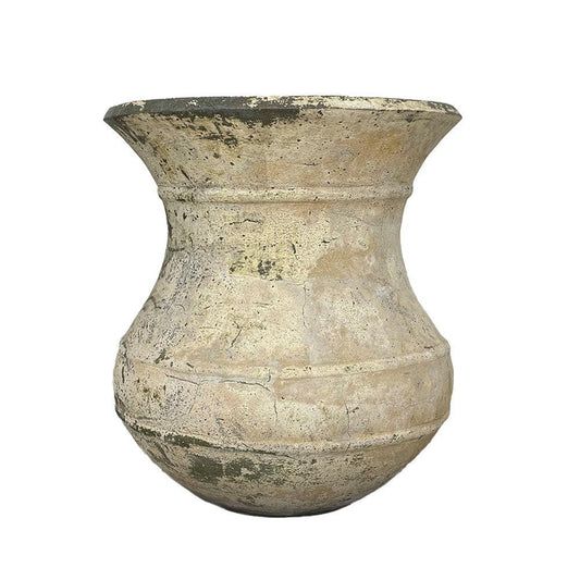Large Rustic Terracotta Pot - Limewashed - PH027