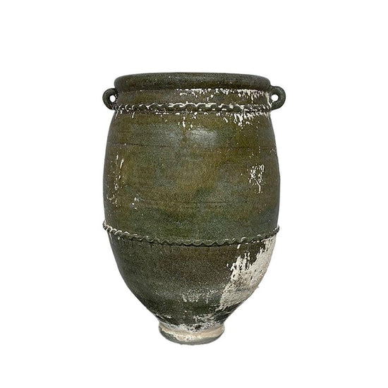 Large Rustic Terracotta Pot - Limewashed - PH034