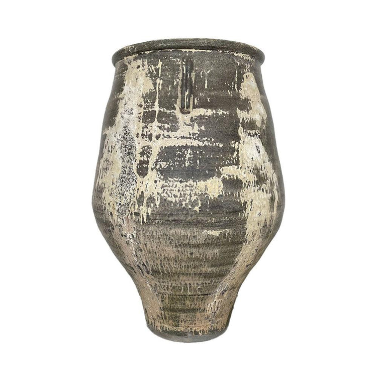 Large Rustic Terracotta Pot, Limewashed - PH035