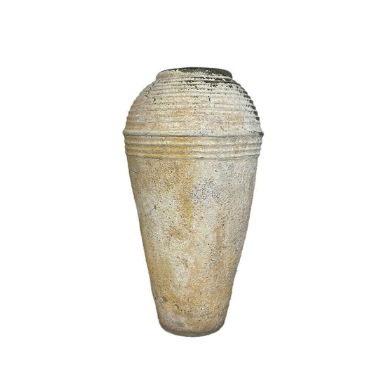 Large Rustic Terracotta Pot - Limewashed- PH036
