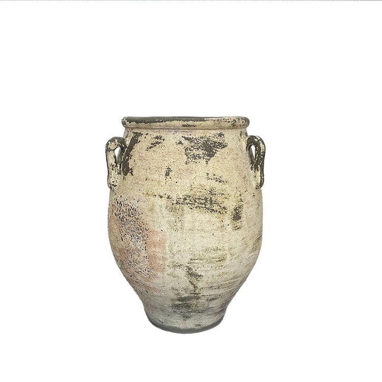 Large Rustic Terracotta Pot - Limewashed - PH36