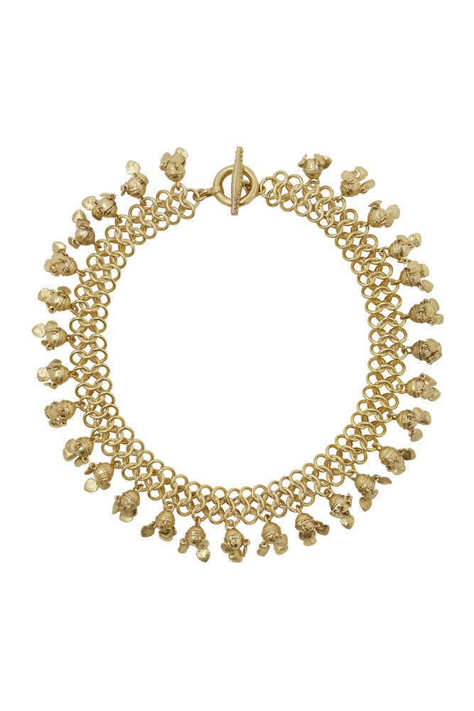 Le Jardin Heart Tassel Necklace