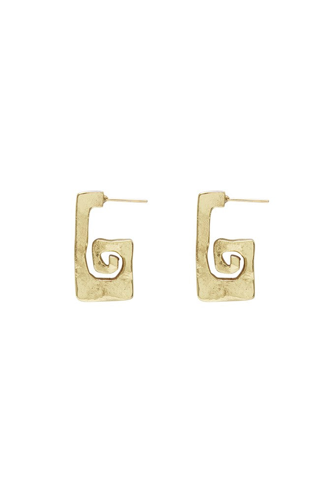 Le Jardin Long Spiral Earrings