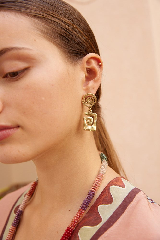 Le Jardin Spiral Earrings