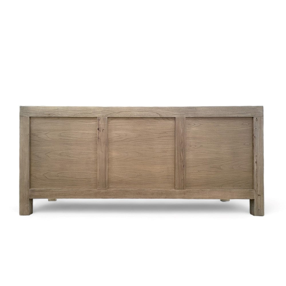 Linden Natural Elm 3 Door Cabinet