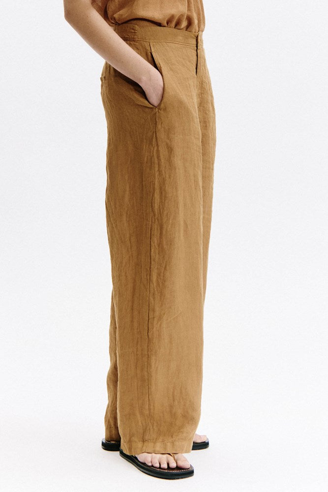 Linen Pant - Rust
