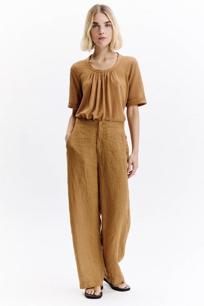 Linen Pant - Rust