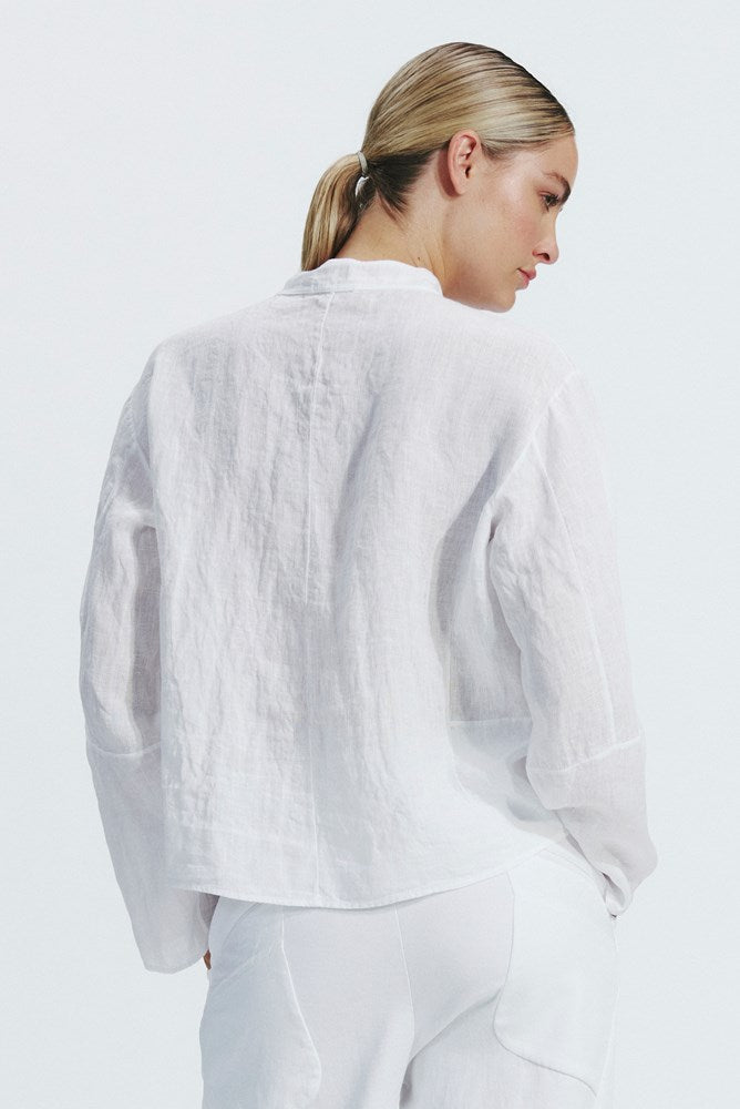 Linen Relaxed Shirt - White