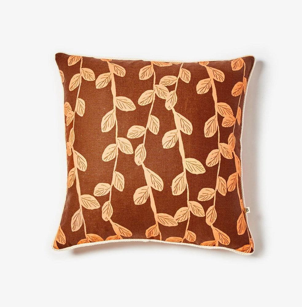 Little Leaf Cushion - Tan