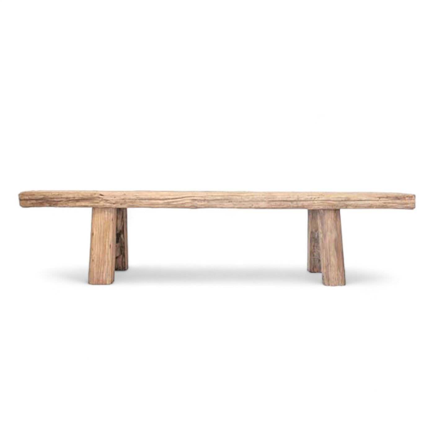 Long Elm Bench - Natural