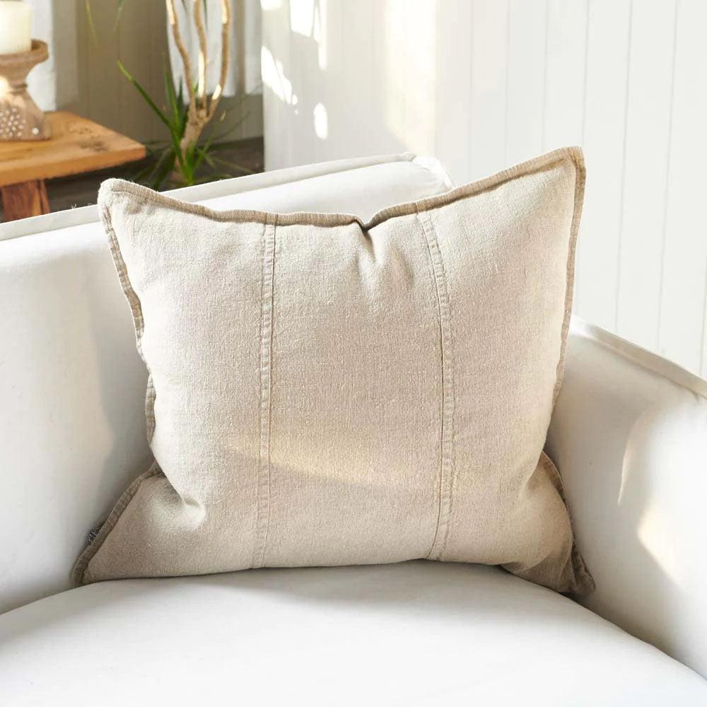 Luca Linen Outdoor Cushion - Natural