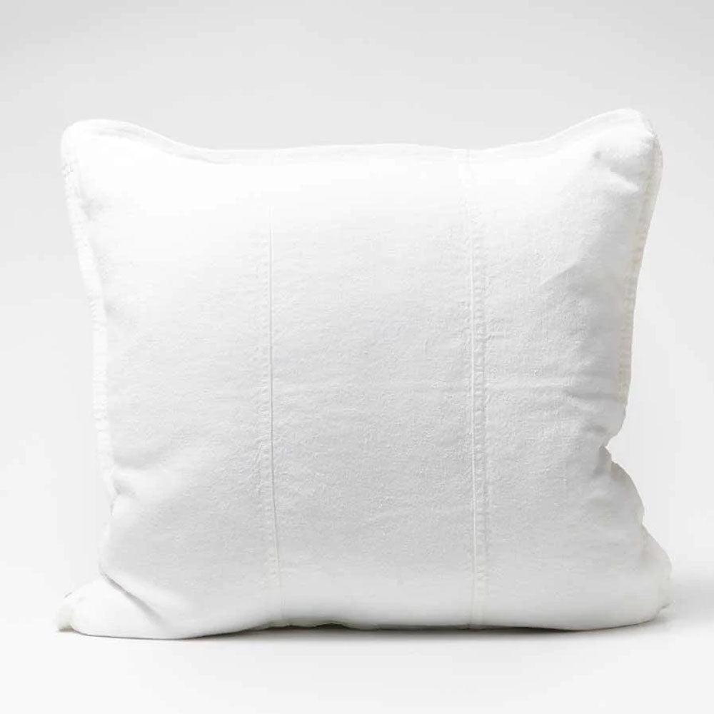 Luca Pre Washed Linen Cushion - White