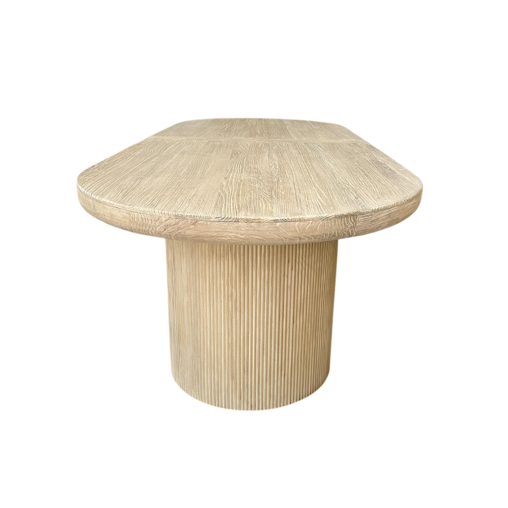 Luna Elm Oval Dining Table
