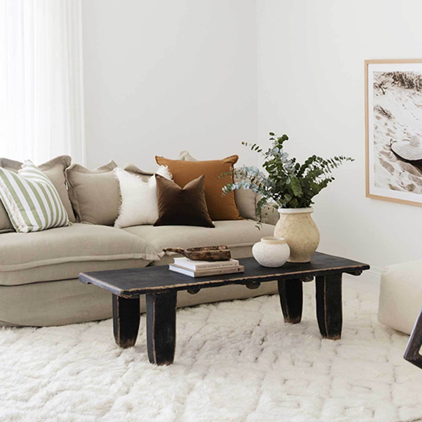 Mabeo Black Rustic Elm Coffee Table