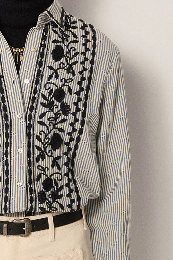 Amanda Blouse - Laberynth Azzurro - Maison Hotel
