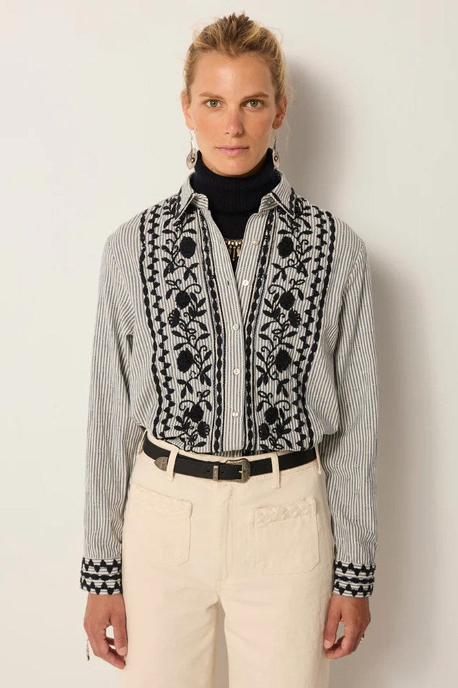 Amanda Blouse - Laberynth Azzurro - Maison Hotel
