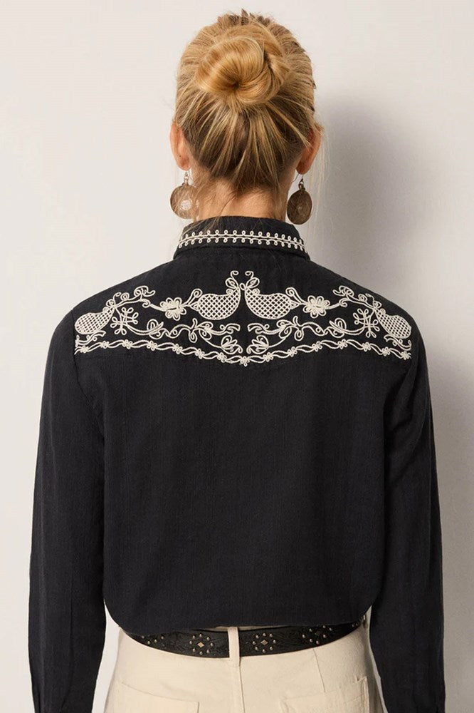 Charro Blouse - Tabasco Noir - Maison Hotel