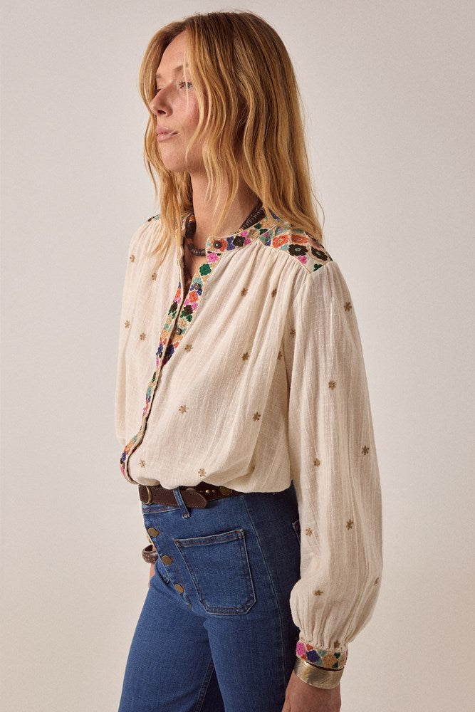 Cleo Blouse - Off White - Maison Hotel