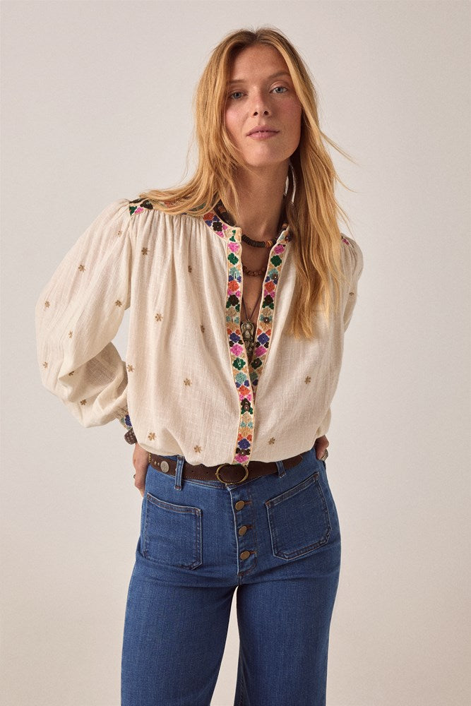 Cleo Blouse - Off White - Maison Hotel