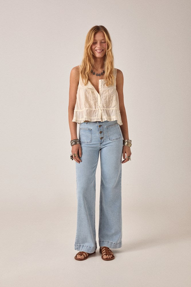 Constanza Vintage Lace Top - Maison Hotel